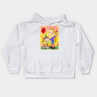 A Birthday Present for Monkey Kids Hoodie